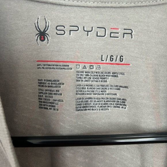 Spyder NWT Women’s Gray Long Sleeve Shirt with Logo - Picture 4 of 4